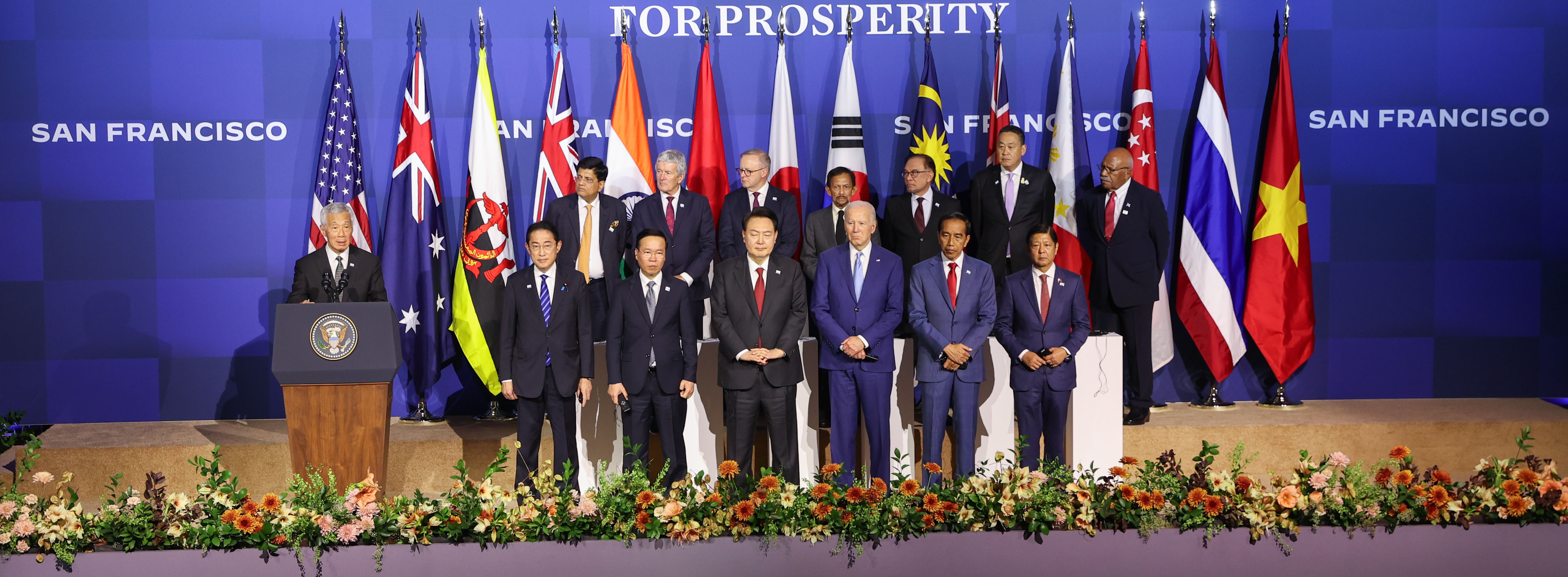 PMO PM Lee Hsien Loong At The IPEF Leaders Meeting 2023