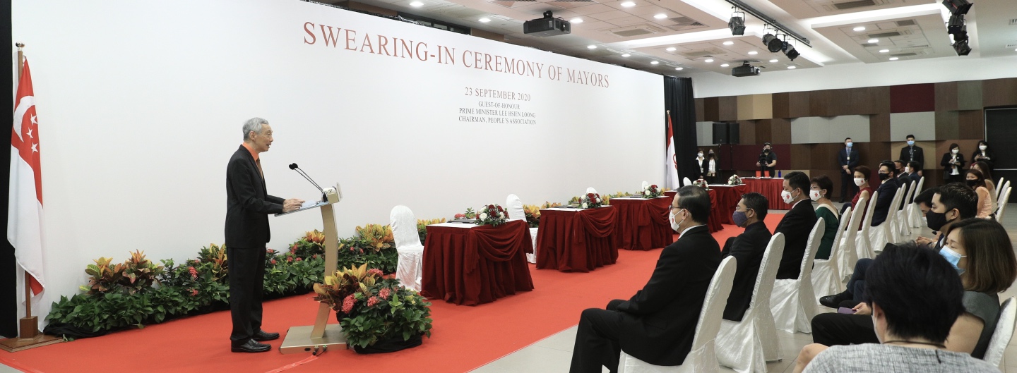 PMO PM Lee Hsien Loong at the Swearing In Ceremony of Mayors