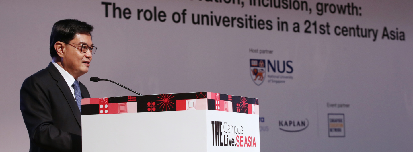 PMO | DPM Heng Swee Keat At The Times Higher Education (THE) Campus ...