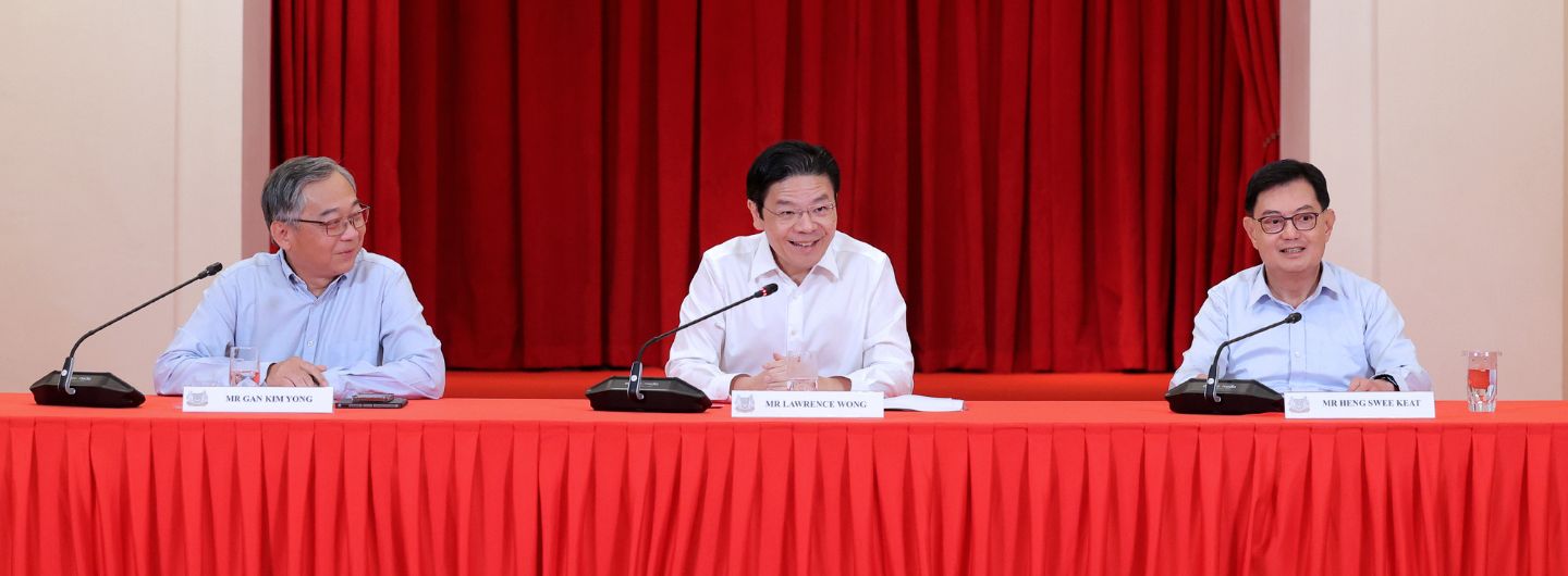 PMO | DPM Lawrence Wong at the Press Conference on the New Cabinet Line ...