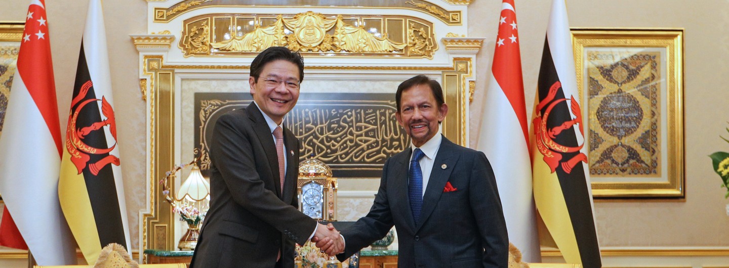 Prime Minister Lawrence Wong at the official lunch hosted by His Majesty the Sultan of Brunei (June 2024)