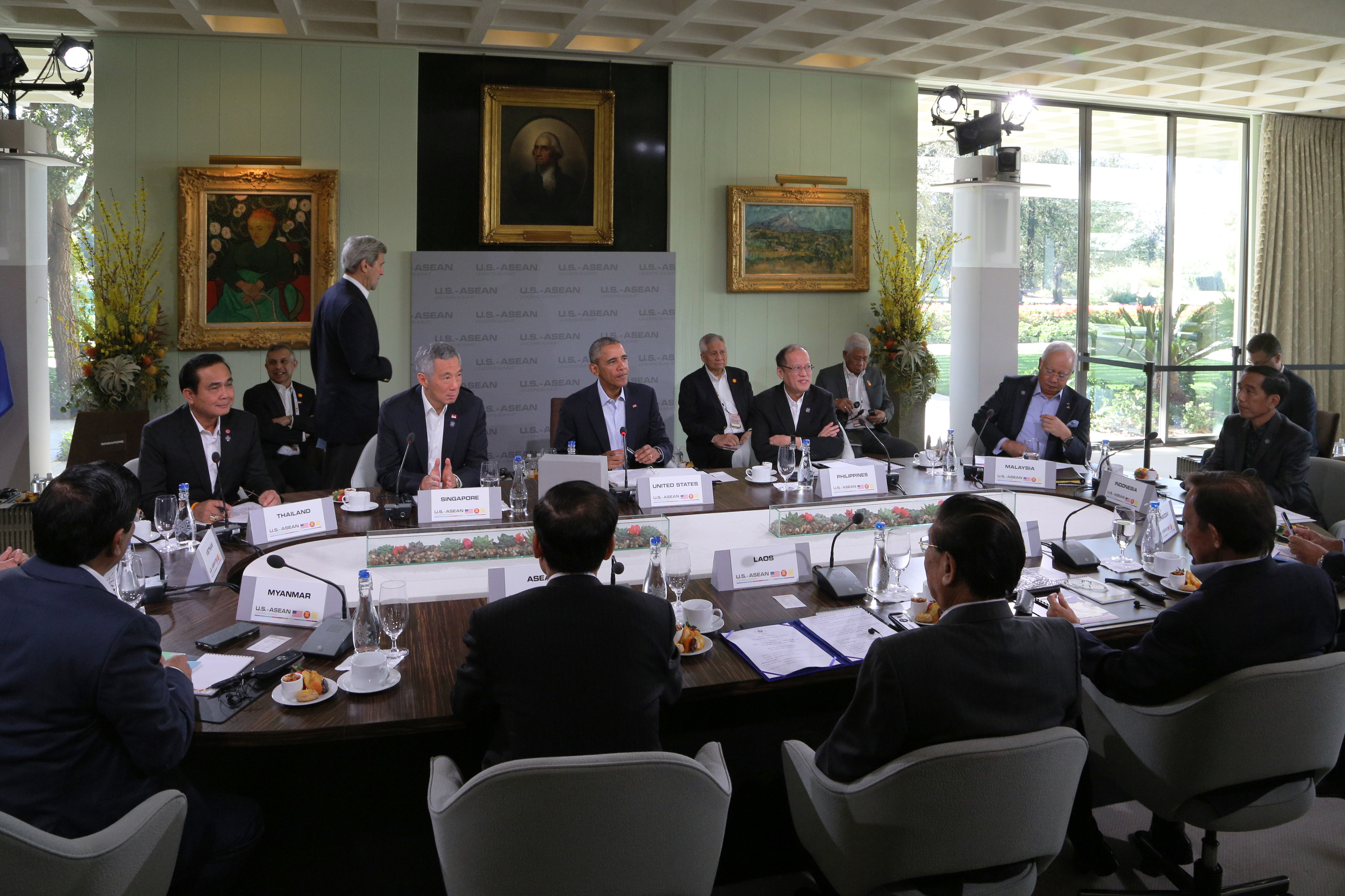 PM Lee at Special ASEAN-US Leaders Summit on 16 Feb 2016 (MCI Photo by Kenji Soon)